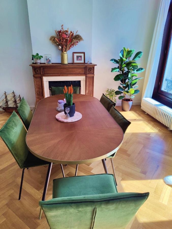Traditional Chic, High Ceilings' Apt Aircos And Garage アントウェルペン エクステリア 写真